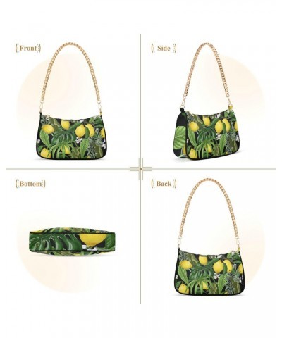 Fruit Shoulder Bag Lemon Summer Jungle Women Clutch Handbag Shoulder Purch Boho Bag Date Chain Bag Tote Bag Spring Holiday Bi...