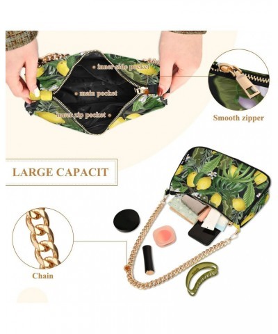 Fruit Shoulder Bag Lemon Summer Jungle Women Clutch Handbag Shoulder Purch Boho Bag Date Chain Bag Tote Bag Spring Holiday Bi...