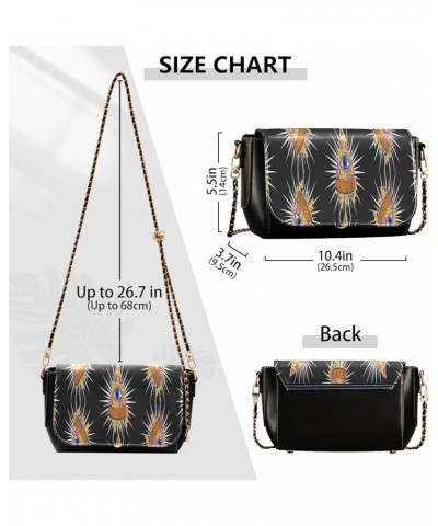 Crossbody Bags for Women Trendy Women's Black Shoulder Bag Small PU Leather Flap Cross Body Bag Handbags Pattern11 $20.90 Cro...