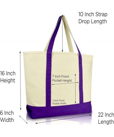 Initial Tote Bag Personalized Monogram Zippered Top Letter - A Purple $12.00 Totes