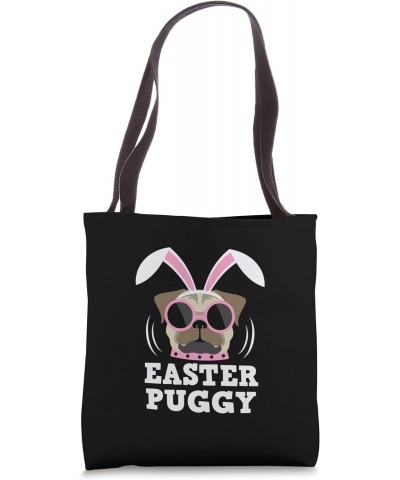 Pugs Bunny Happy Easter Puggy Rabbit Pug Pet Dog Lover Tote Bag $11.87 Totes