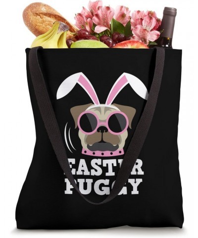 Pugs Bunny Happy Easter Puggy Rabbit Pug Pet Dog Lover Tote Bag $11.87 Totes