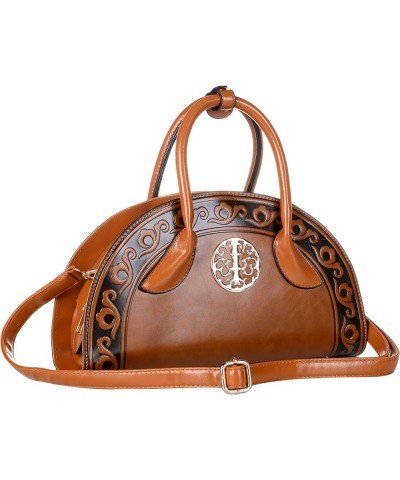 Women's Fashion Chinese Style Elegant Empaistic Top Handle Shoulder Bag C-burgundy $31.48 Totes