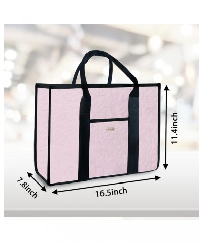 Tote Bag for Women with Zipper,Fashion Shoulder Crossbody Bag Handbag Bag for Work,Travel,Beach(10.6X13.4X6.3in,Pink) Light P...