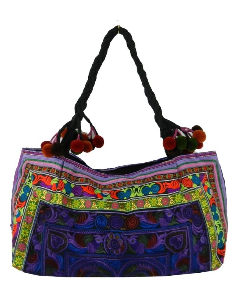 BTP! Hmong Shoulder Bag Hilltribe Tote Ethnic Purse Handbags Floral Birds Embroidered Fabric HMT15 $25.41 Shoulder Bags