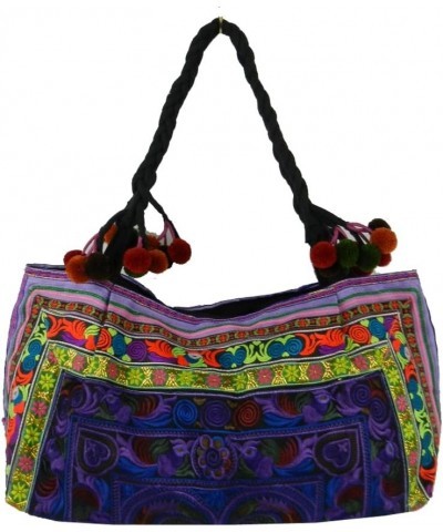 BTP! Hmong Shoulder Bag Hilltribe Tote Ethnic Purse Handbags Floral Birds Embroidered Fabric HMT15 $25.41 Shoulder Bags