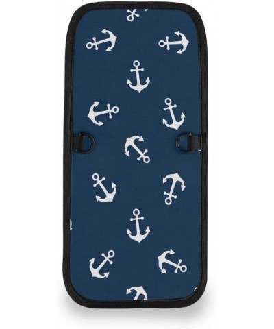 White Anchor Floral Navy Blue Small Crossbody Wallet Purse Cell Phone Bag Rfid Passport Holder with Credit Card Slots $11.19 ...