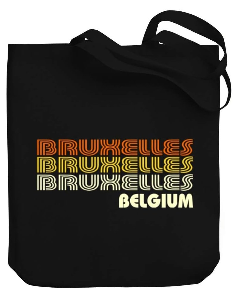 Retro Color Bruxelles Canvas Tote Bag 10.5" x 16" x 4 $20.79 Totes