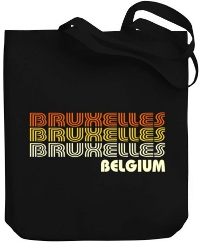 Retro Color Bruxelles Canvas Tote Bag 10.5" x 16" x 4 $20.79 Totes