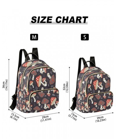 Fantasy Magic Funny Mushrooms Backpack for Women Purse Bag Travel Handbag Shoulder Bag $17.84 Backpacks