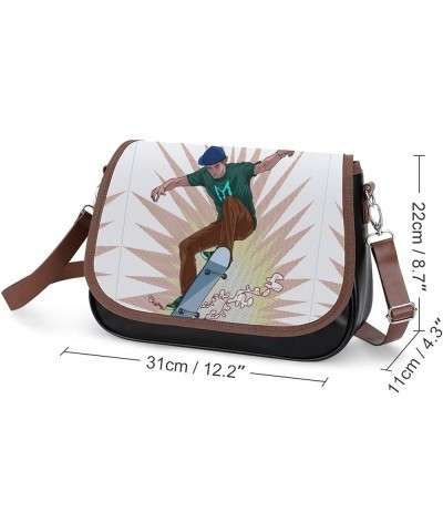 Leather Hobo Bags Women's Crossbody Shoulder Bag Classic City Top Handle Satchels Santa Sports Color6 $20.00 Hobo Bags