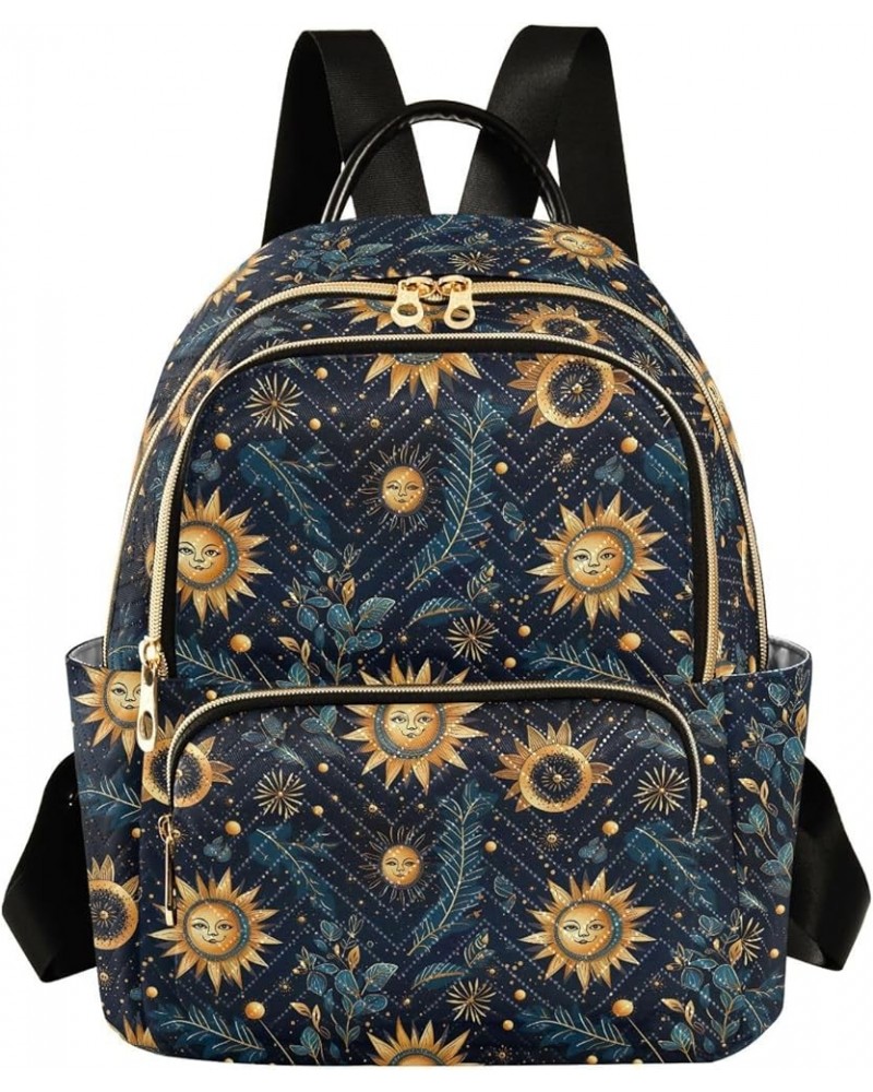 Sun Moon Boho Mandala Backpack Purse for Women Small Travel Bag Fashion Daypack M 202a4956 M(11.4"x6.1"x14.17") 202a4956 $16....