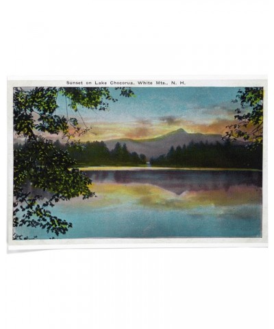 24x36 Inch Giclee Print, White Mountains, New Hampshire, Sunset View on Lake Chocorua $28.49 Totes