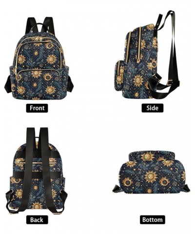 Sun Moon Boho Mandala Backpack Purse for Women Small Travel Bag Fashion Daypack M 202a4956 M(11.4"x6.1"x14.17") 202a4956 $16....