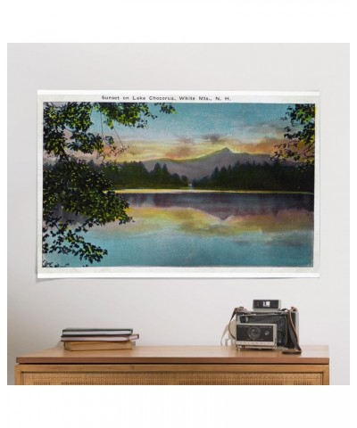 24x36 Inch Giclee Print, White Mountains, New Hampshire, Sunset View on Lake Chocorua $28.49 Totes