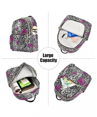 Backpack Purse for Women Colorful Butterflies Leopard Cheetah Animal Skin Casual Shoulder Bag Small Backpack M Small $11.44 B...