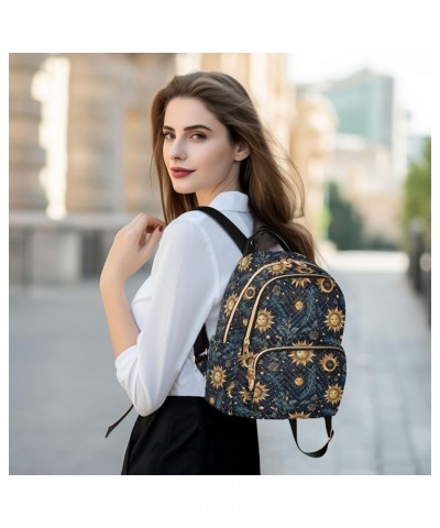 Sun Moon Boho Mandala Backpack Purse for Women Small Travel Bag Fashion Daypack M 202a4956 M(11.4"x6.1"x14.17") 202a4956 $16....