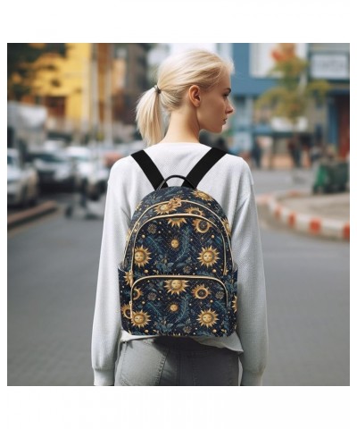 Sun Moon Boho Mandala Backpack Purse for Women Small Travel Bag Fashion Daypack M 202a4956 M(11.4"x6.1"x14.17") 202a4956 $16....