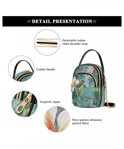 Green Dragonflies Shoulder Bags for Women Retro Classic Handbag Purse Small Purses with Chain $14.55 Shoulder Bags