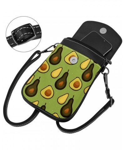 Crossbody Bags for Women,Crossbody Bag Men,Small Sling Bag,Avocado Green Background,Crossbody Purse $12.96 Crossbody Bags