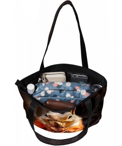 The Tote Bag For Women,Purses For Women,Handbags For Women,Animal Cute Eating Nuts Handbags $10.20 Totes