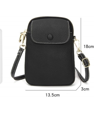 Genuine Leather Flip Phone Bag for Women Crossbody Purse Wallet Small Phone Pouch Beige $19.11 Totes