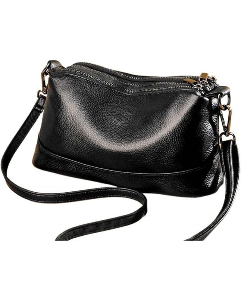 TOP FORWARD Fashion Women Genuine Leather Handbags Women's Bags Designer Female Shoulder Bags Cowhide Ladies Messenger Bag Bl...