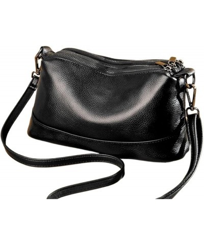 TOP FORWARD Fashion Women Genuine Leather Handbags Women's Bags Designer Female Shoulder Bags Cowhide Ladies Messenger Bag Bl...