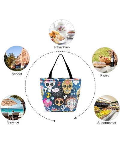 Tote Bag for Women Fabric Tote Bag Shoulder Bag Handbag Satchel Bag with Pockets Pattern (773) $15.92 Totes