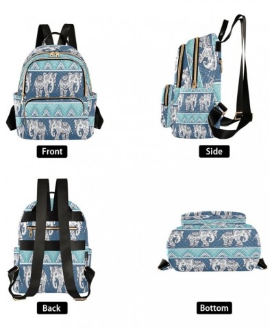 Fashion Backpack Mini Backpack Purse Casual Daily Backpack Painting Elephant for Travel for College Work Small $14.96 Backpacks