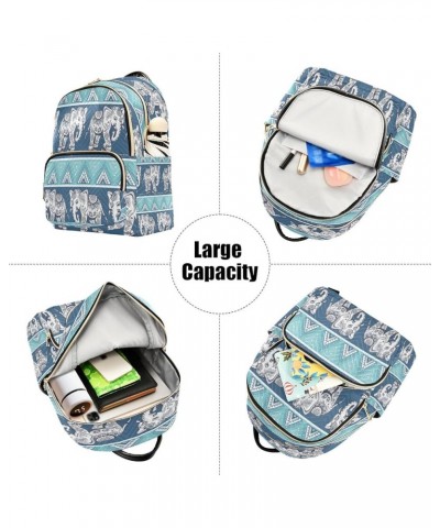 Fashion Backpack Mini Backpack Purse Casual Daily Backpack Painting Elephant for Travel for College Work Small $14.96 Backpacks