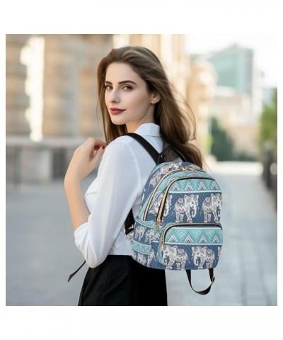 Fashion Backpack Mini Backpack Purse Casual Daily Backpack Painting Elephant for Travel for College Work Small $14.96 Backpacks