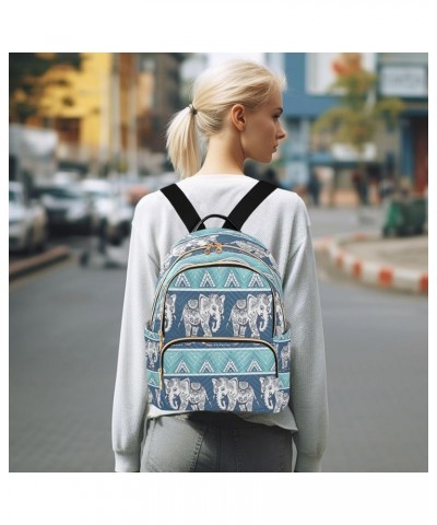 Fashion Backpack Mini Backpack Purse Casual Daily Backpack Painting Elephant for Travel for College Work Small $14.96 Backpacks