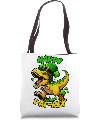 Happy Saint Pat Rex Day for Kids Tote Bag $9.02 Totes