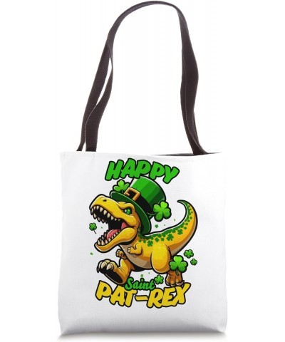 Happy Saint Pat Rex Day for Kids Tote Bag $9.02 Totes