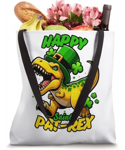 Happy Saint Pat Rex Day for Kids Tote Bag $9.02 Totes