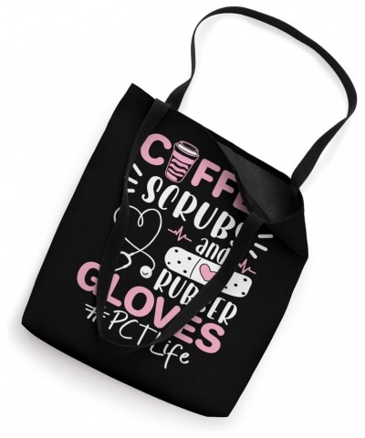 PCT Week Coffee Scrubs Rubber Gloves Patient Care Technician Tote Bag $14.24 Totes