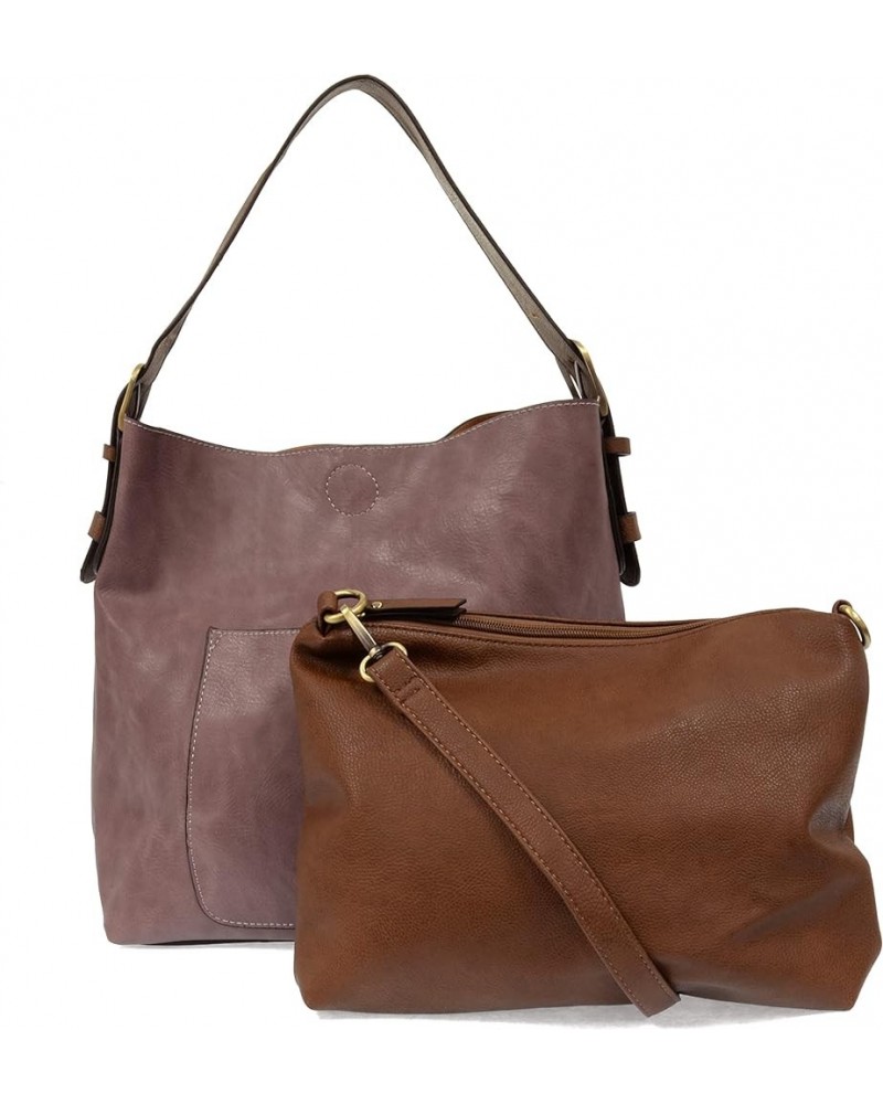 Womens Faux Leather: Hobo 2-in-1 Handbag 364 - Dusty Plum $39.50 Hobo Bags