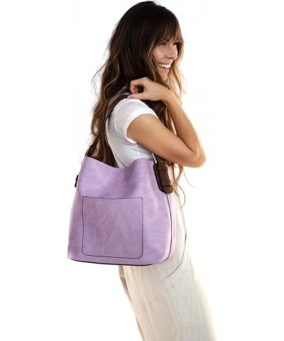 Womens Faux Leather: Hobo 2-in-1 Handbag 364 - Dusty Plum $39.50 Hobo Bags